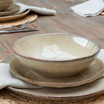 Glazed stoneware dining plates
