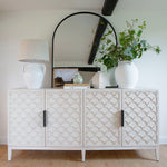 exquisite Scallop Edged Sideboard, crafted from Alder wood