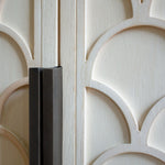 exquisite Scallop Edged Sideboard, crafted from Alder wood