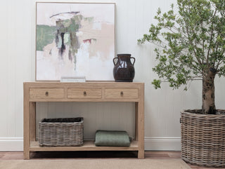 Abingdon Elm Console Table