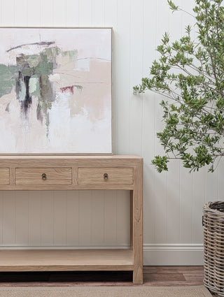 Abingdon Elm Console Table