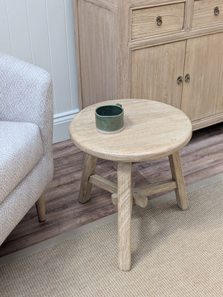 Coleford Round Elm Side Table