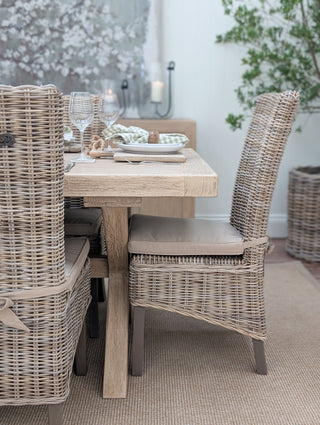 Fairford Elm Cross Leg Dining Table