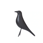 Polyresin black bird Halloween decoration in matte finish available in two sizes