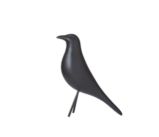 Polyresin black bird Halloween decoration in matte finish available in two sizes