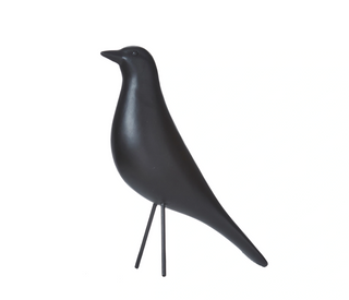 Polyresin black bird Halloween decoration in matte finish available in two sizes