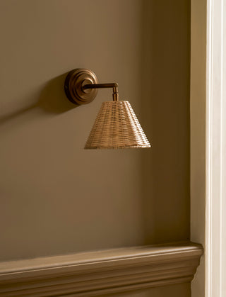 Rattan Wall Light