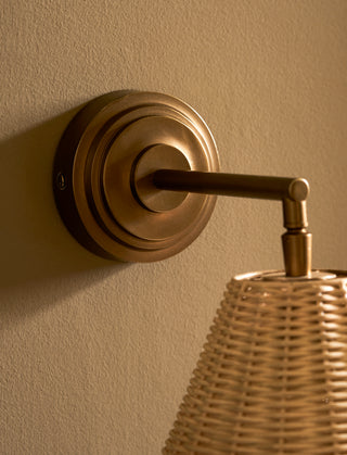 Rattan Wall Light