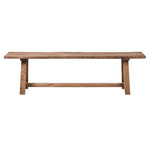 Heritage Reclaimed Elm Wood Dining Bench | Rustic Farmhouse Seating