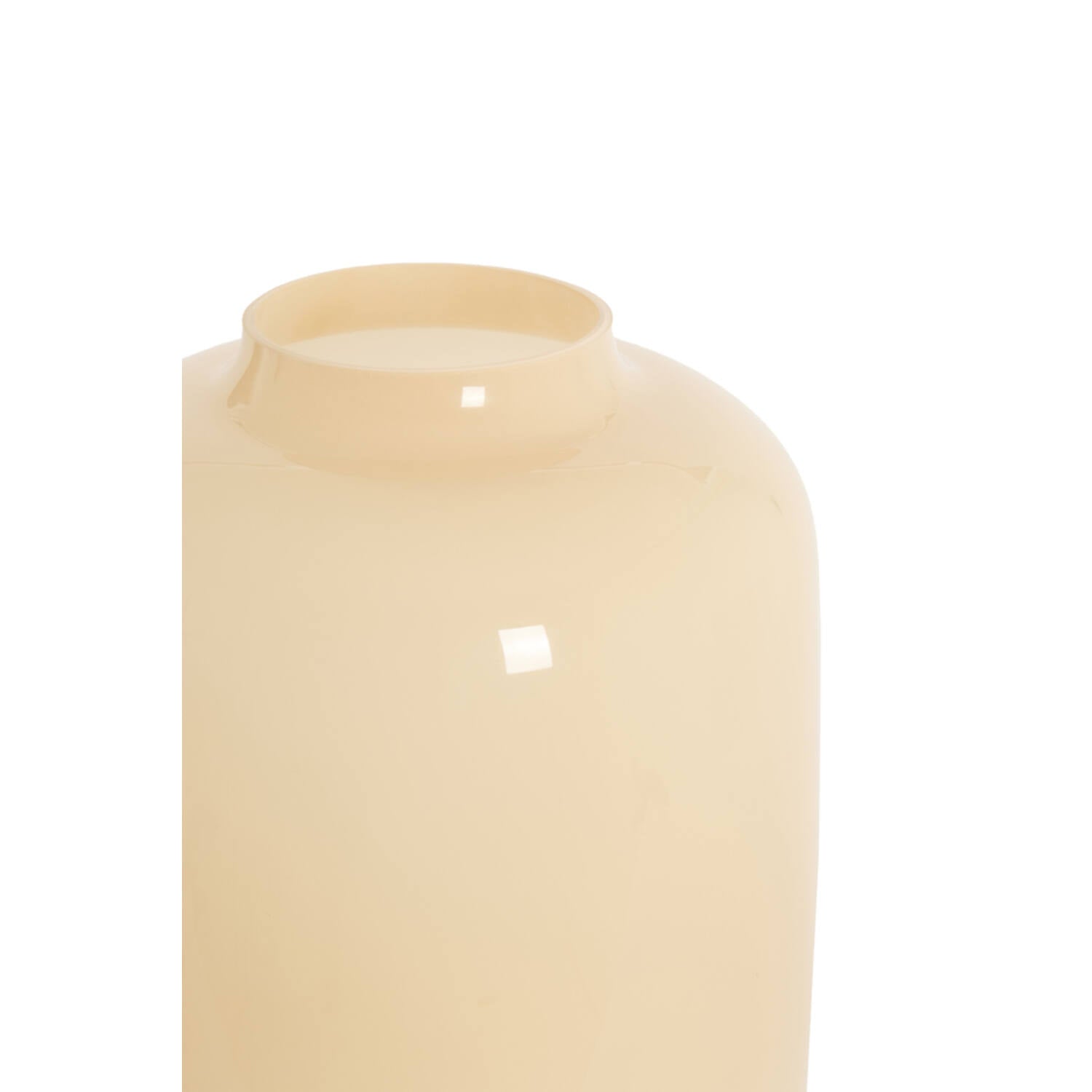 Rosa Cream Glass Statement Vase