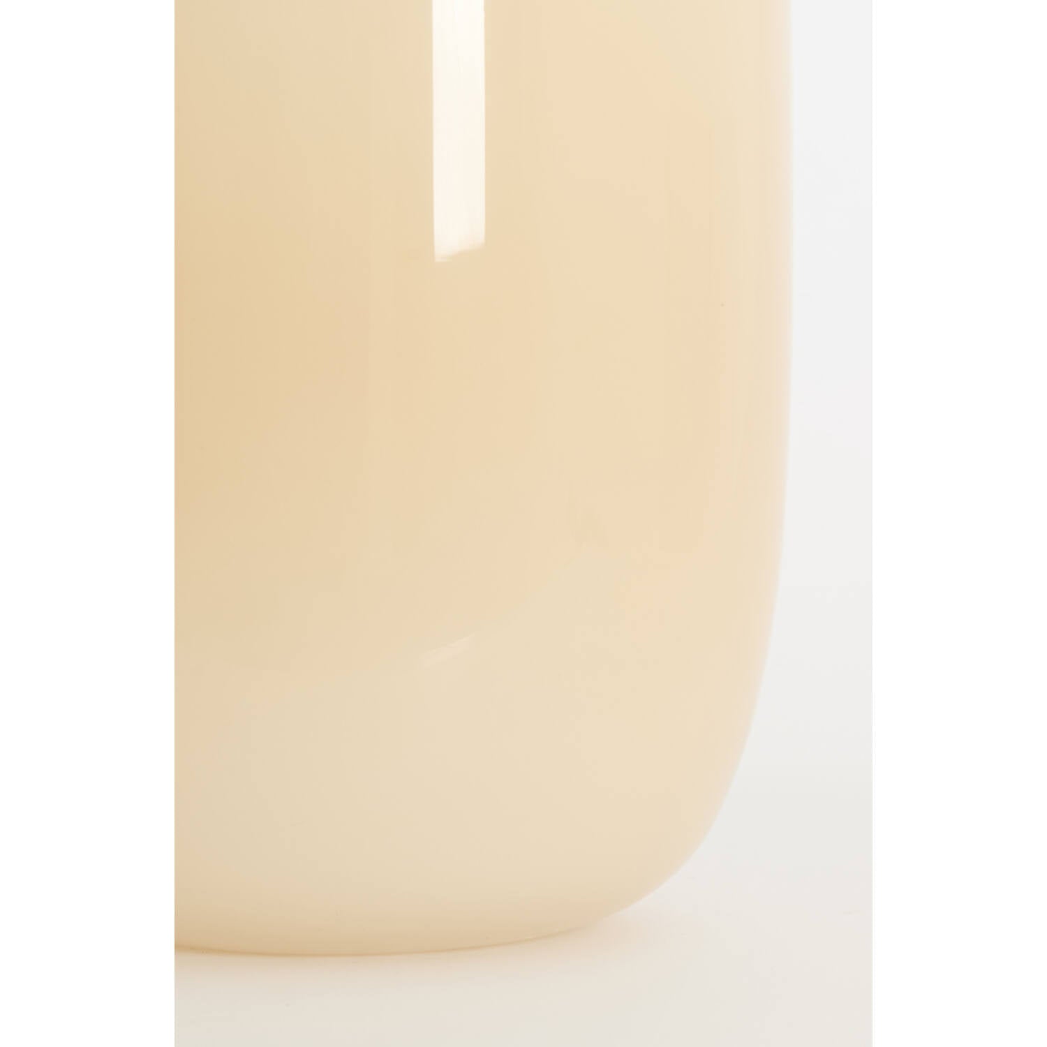 Rosa Cream Glass Statement Vase