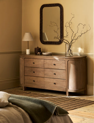 Sherborne Bayur wood double chest of drawers