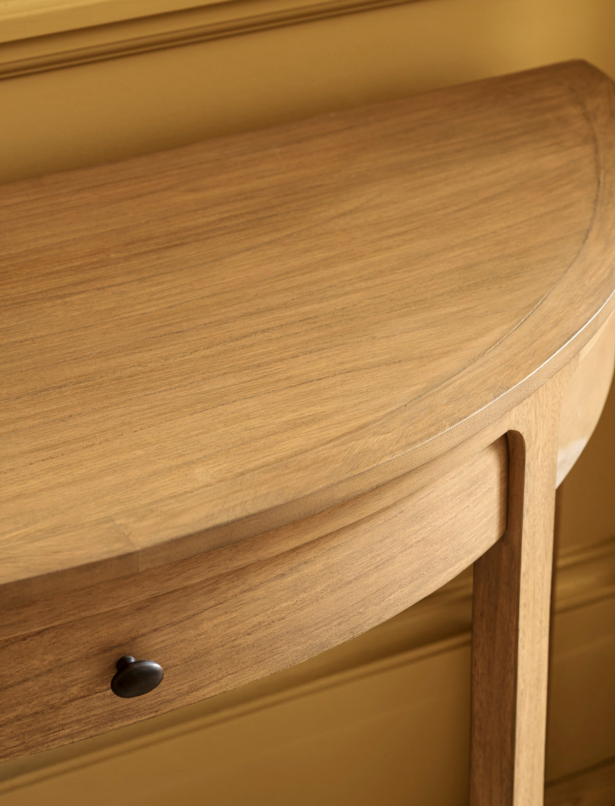 Sherborne Bayur wood console table with drawer, view 2