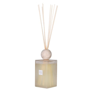 SENCES Petra Extra Large Fragrance Diffuser – 2200ML | Pink Pepper, Cedarwood & Patchouli | Luxury Reed Diffuser with Travertine Lid