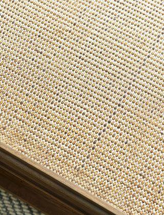 Northleach square Bayur wood and rattan coffee table, view 5