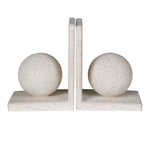 Santorini Travertine Effect Bookend Set – Front View
