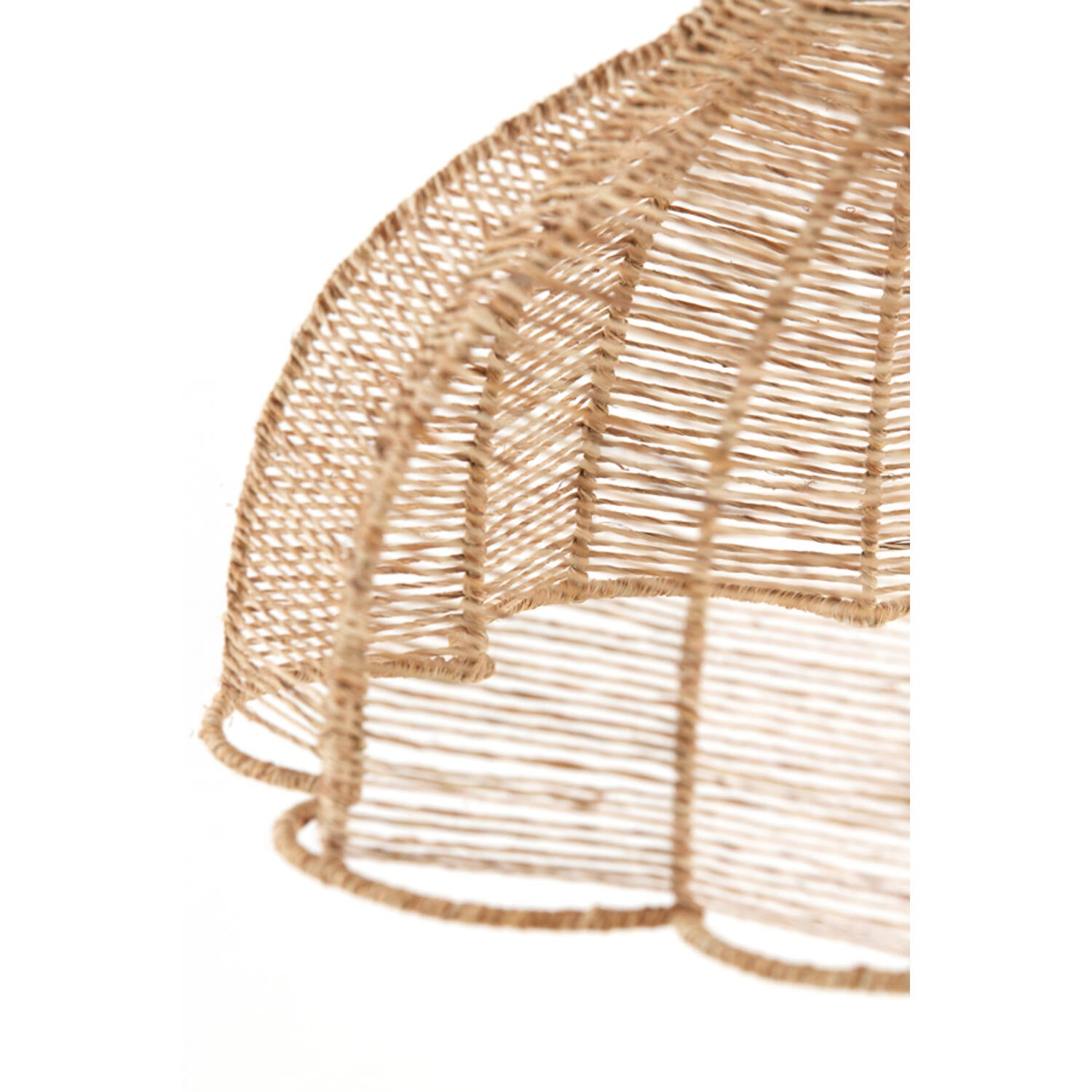 Scallop Edge Jute Lampshade
