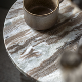 Charles Ted Arcus Marble Side Table | Natural