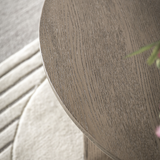 Charles Ted Alani Round Coffee Table | Smoked Oak