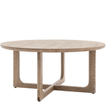 Charles Ted Alani Round Coffee Table | Smoked Oak