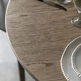 Charles Ted Alani  Round Dining Table | Smoked Oak