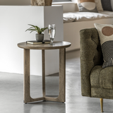 Charles Ted Alani Side Table | Smoked Oak