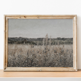 Wildflower Fields Vintage Art Print