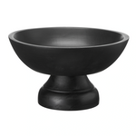 Black Wooden footed bowl