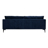 Vivienne Navy Upholstered Sofa | Steel Leg