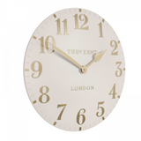 Charles Ted Arabic Oatmeal Wall Clock