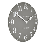 Charles Ted Thomas Kent Arabic Dolphin Grey Wall Clock 20 Inch