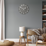 Charles Ted Thomas Kent Arabic Dolphin Grey Wall Clock 20 Inch