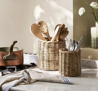 Rattan Utensil Holder