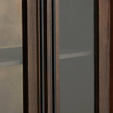 Oneta Tall Wooden Cabinet with Glass Doors