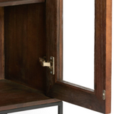 Oneta Tall Wooden Cabinet with Glass Doors