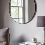 Charles Ted Bodie Round Mirror Black