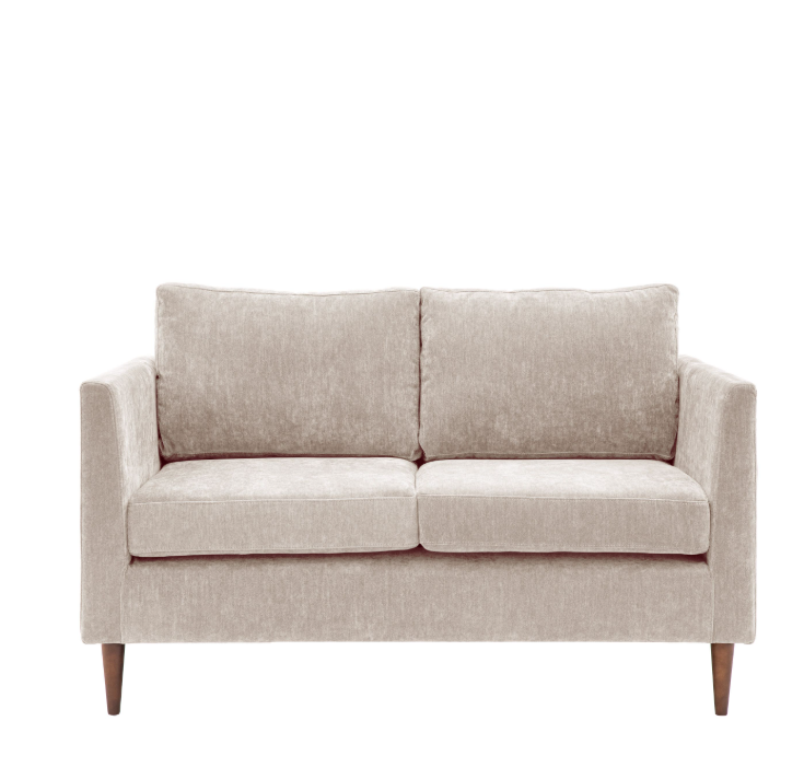 Charles Ted Sunningdale Soft Natural Fabric Sofa with Deep Seat and Tapered Arms Available in 2 and 3 Seater Options