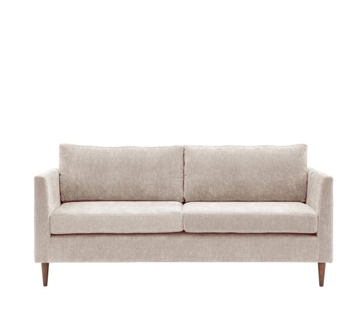 Charles Ted Sunningdale Soft Natural Fabric Sofa with Deep Seat and Tapered Arms Available in 2 and 3 Seater Options