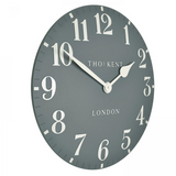 Charles Ted Thomas Kent Arabic Flax Blue Wall Clock 20 Inch