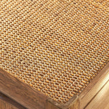 Charles Ted Semara Chest | 3 Drawer Rattan Top Dresser with Brass Handle