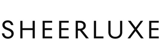 SHEERLUXE logo in black text on a white background
