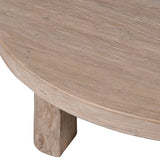 Close-up of natural wood texture on Sierra reclaimed elm coffee table