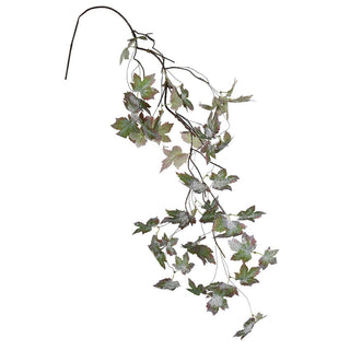 Snowy Faux Grape Leaf Vine 140cm