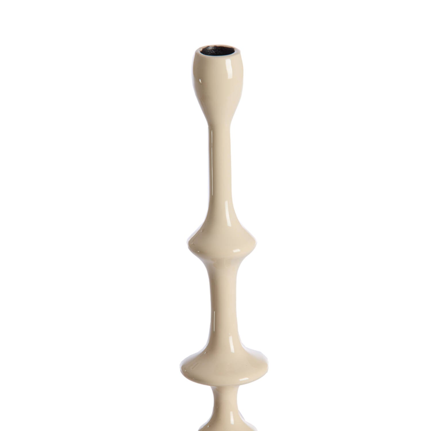 Sofia Candlestick Shiny Cream