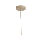 Ceiling mount of Solea Rattan Bloom Pendant Light with neutral cord