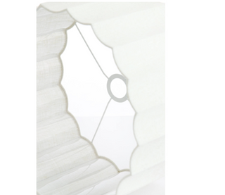 Scallop edge drum light shade in modern design