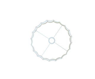 Classic white linen light shade Solenne design