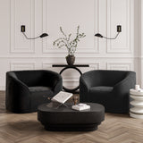 Studio CTH Jenitha Oval Coffee Table | Black