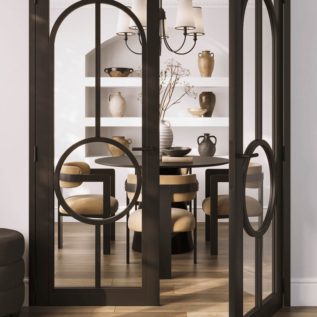 Add a touch of modern sophistication to your dining area with the Molly Dining Chair. Featuring a plush velvet seat and back, this chair combines luxurious comfort with contemporary design, making it an elegant addition to any space.