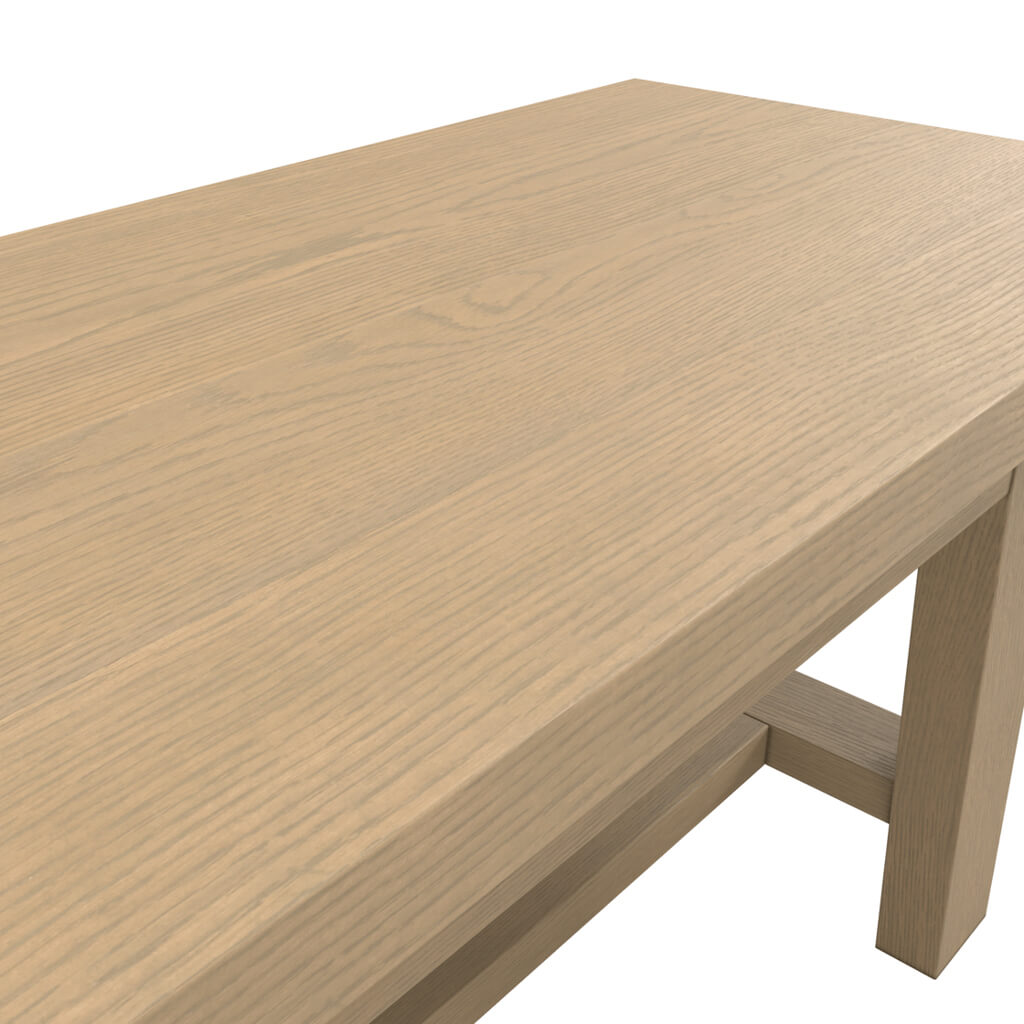 Studio CTH Hamptons Farmhouse Pale Wood Bench | 4 Seater